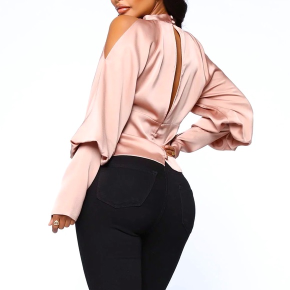 Mocha Pink Blouse. - Picture 2 of 3